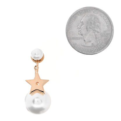 Christian Dior Pearl Strass My ABCDior Tribale Star Earring Aged Gold 2 of 4