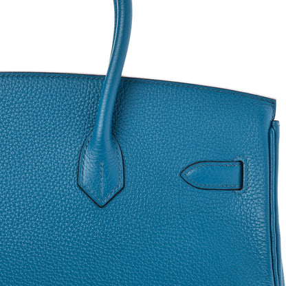 Hermes Togo Birkin 35 Bleu Izmir 27 of 32