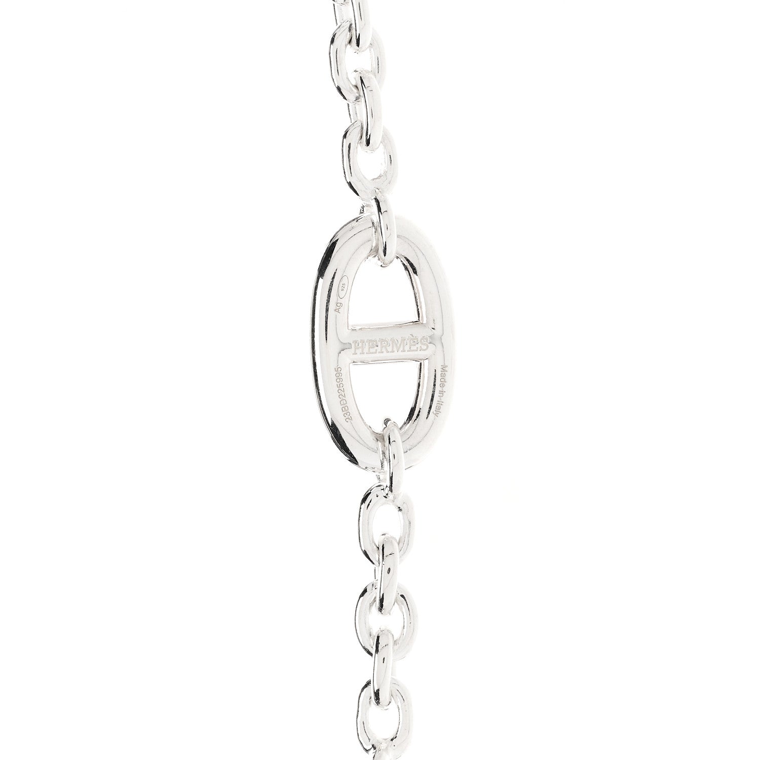 Hermes Sterling Silver Farandole Necklace 120 4 of 6