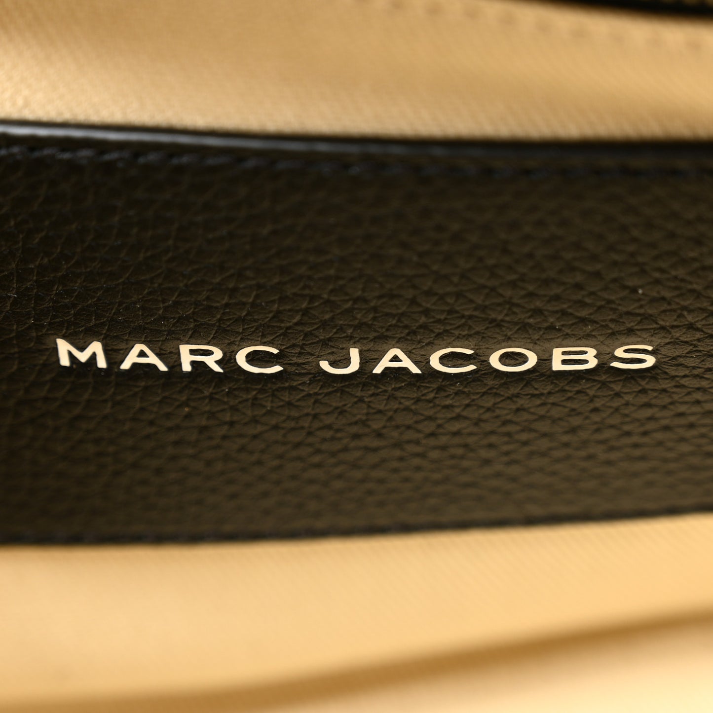 Grained Calfskin Small The Tote Bag Ivory Black
