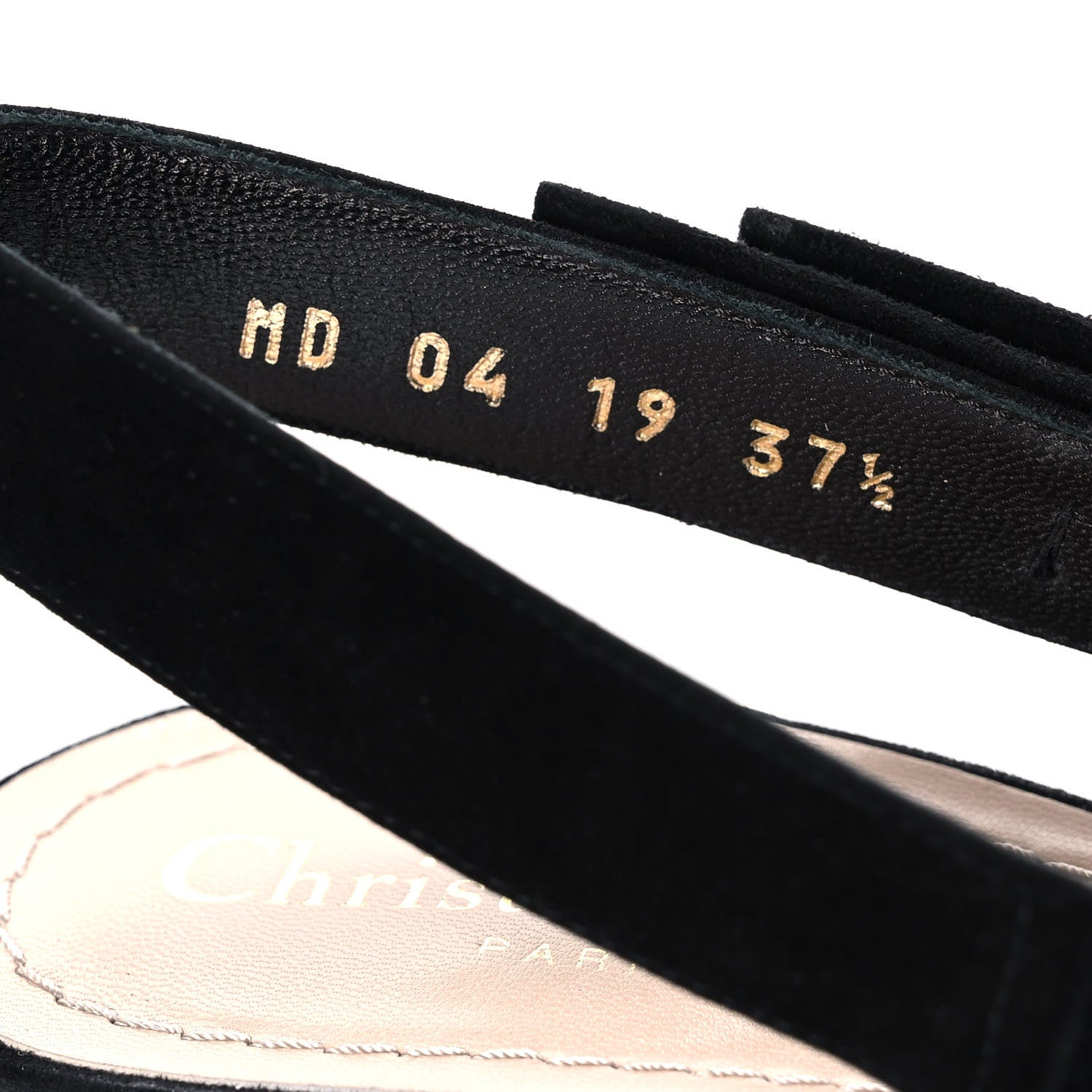 Christian Dior Embroidered Calfskin Beaded Sweet D Sling-Back Pumps 37.5 Multicolor 8 of 12