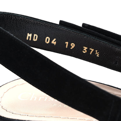 Christian Dior Embroidered Calfskin Beaded Sweet D Sling-Back Pumps 37.5 Multicolor 8 of 12