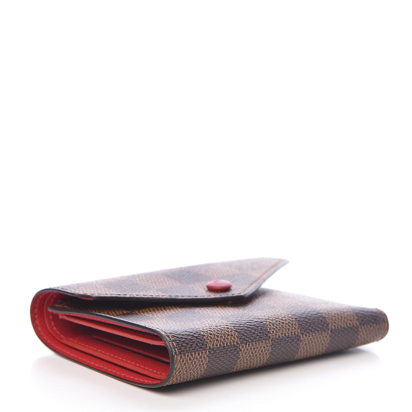 Damier Ebene Victorine Wallet Red