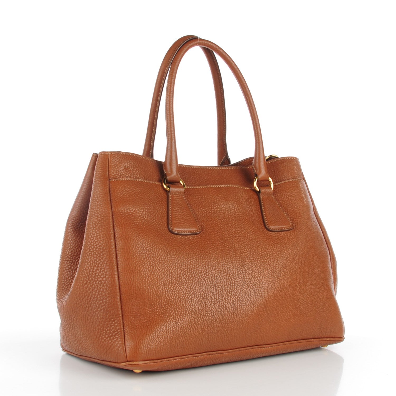 Prada Vitello Daino Tote Caramel 3 of 9