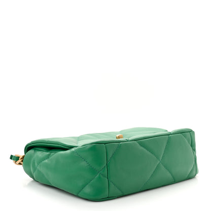 Chanel Lambskin Quilted Medium Chanel 19 Flap Green 4 of 11