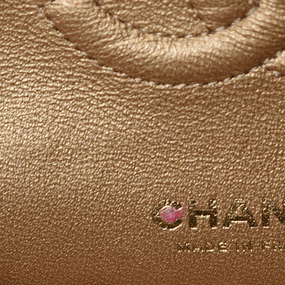 Chanel Tweed Mirror Embellished Medium Double Flap Gold 8 of 13