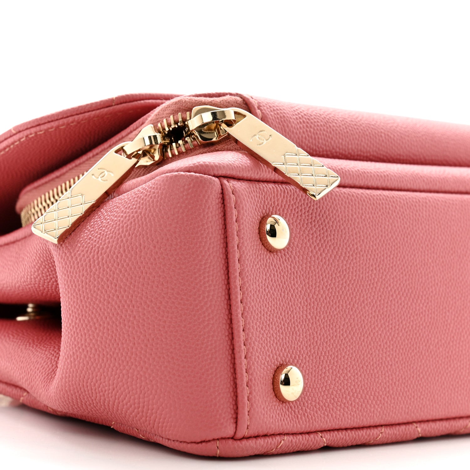 Chanel Caviar Quilted Small Business Affinity Flap Dark Pink 10 of 11