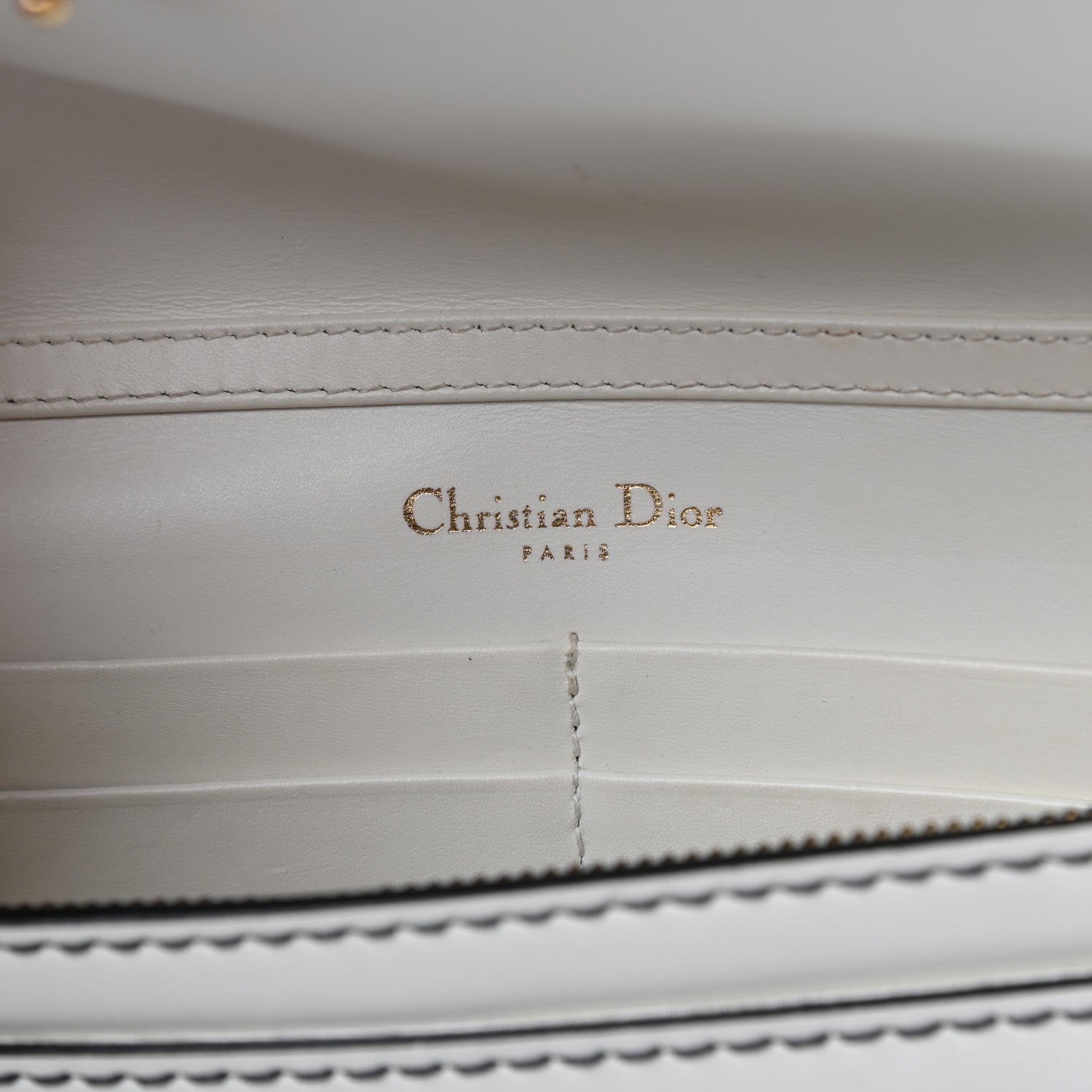 Christian Dior Calfskin J'Adior Wallet on Chain Pouch Off White 6 of 12