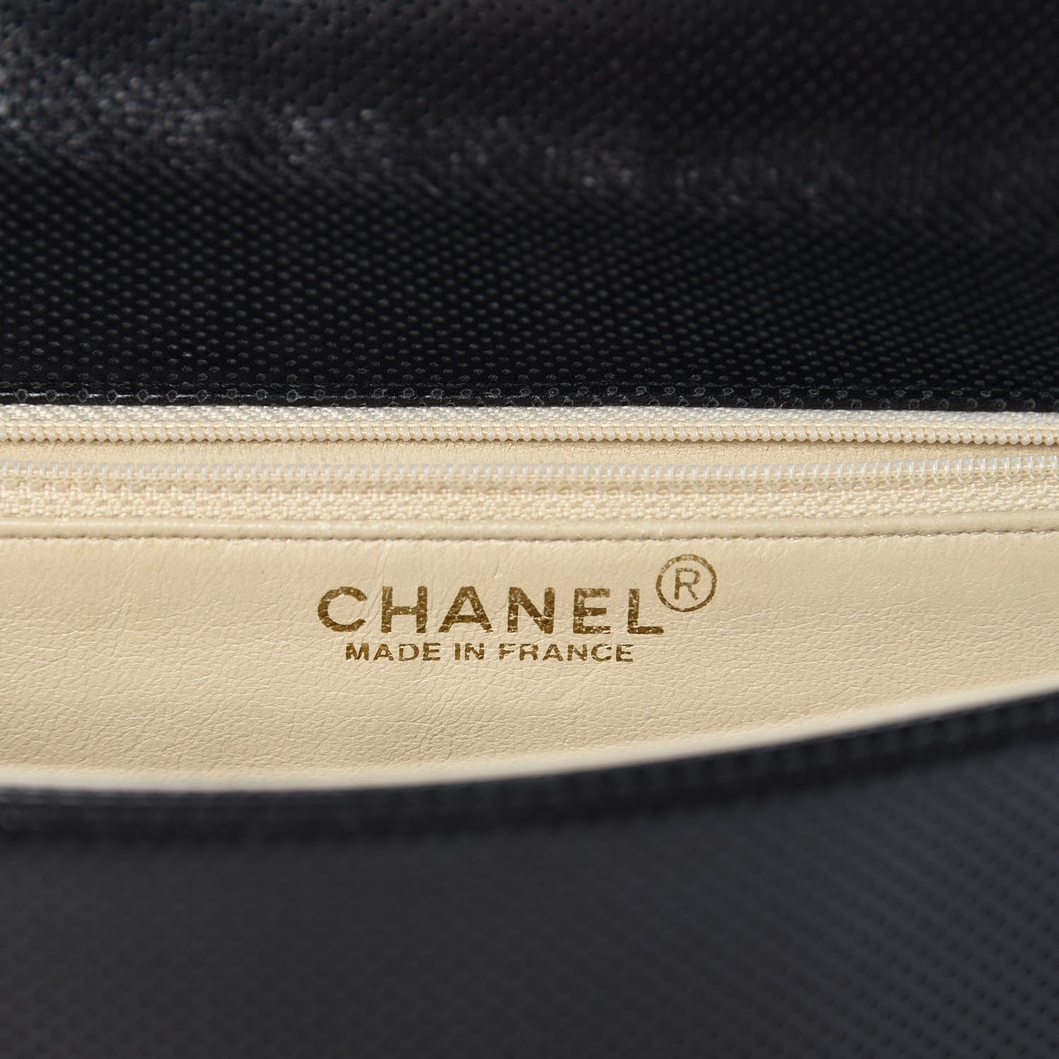 Chanel Lambskin Perforated Medium Single Flap Bag Black White 6 of 11