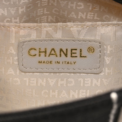 Chanel Canvas Square Stitched CC Small Tote Bag Black 6 of 10