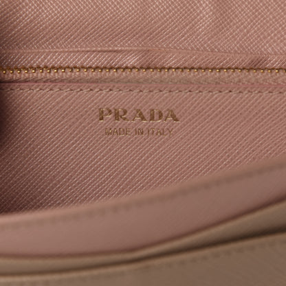 Prada Saffiano Metal Continental Flap Wallet Cammeo 9 of 9