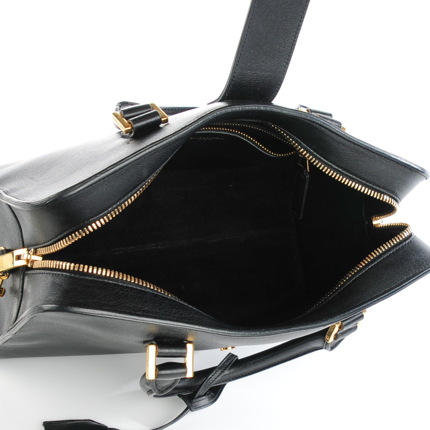 Saint Laurent Calfskin Small Monogram Cabas Black 5 of 7