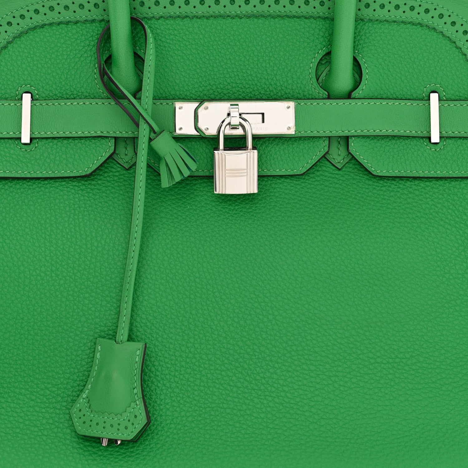 Hermes Togo Swift Ghillies Birkin 35 Bambou 8 of 10