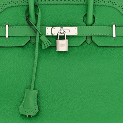 Hermes Togo Swift Ghillies Birkin 35 Bambou 8 of 10