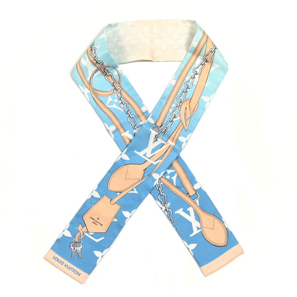 Louis Vuitton Silk Monogram Gradient By The Pool Bandeau Blue 1 of 5