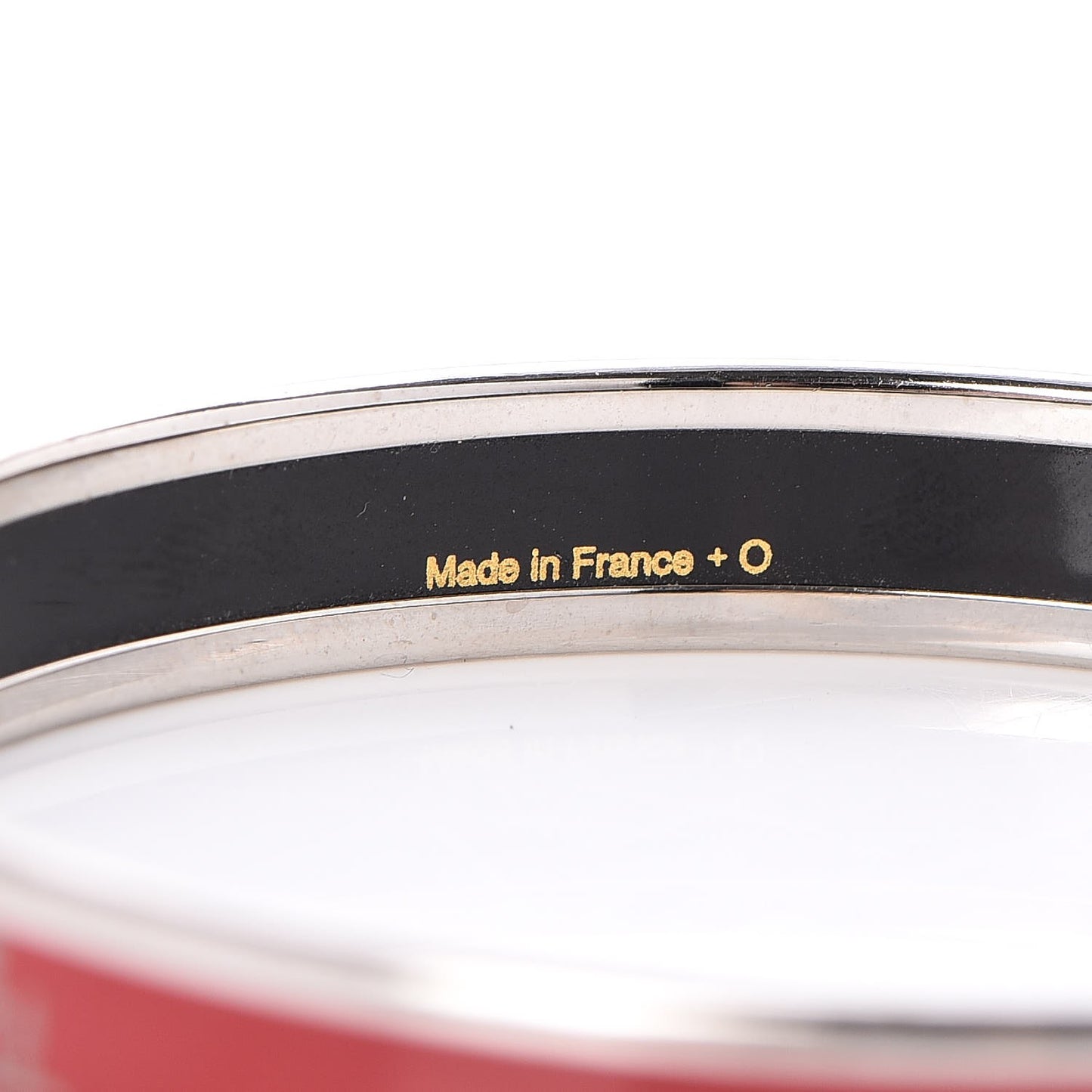 Enamel Narrow Caleche Bracelet 65 Red