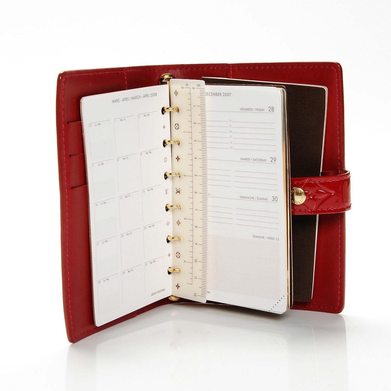 Louis Vuitton Vernis Small Ring Agenda Cover Pomme D'Amour 8 of 8