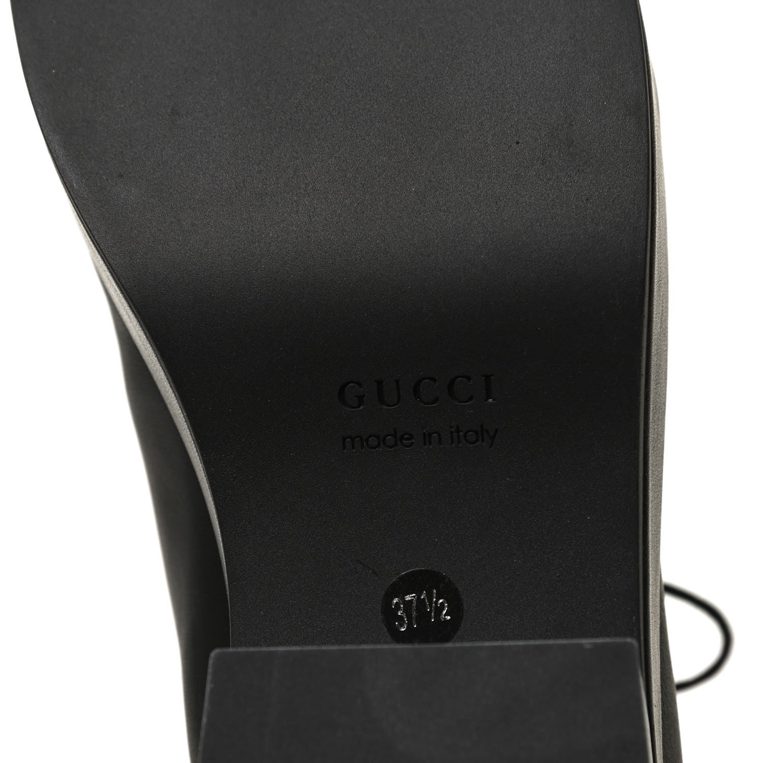 Gucci Calfskin Faux Shearling Studded Victor Ankle Boots 37.5 Black Mystic White 8 of 10
