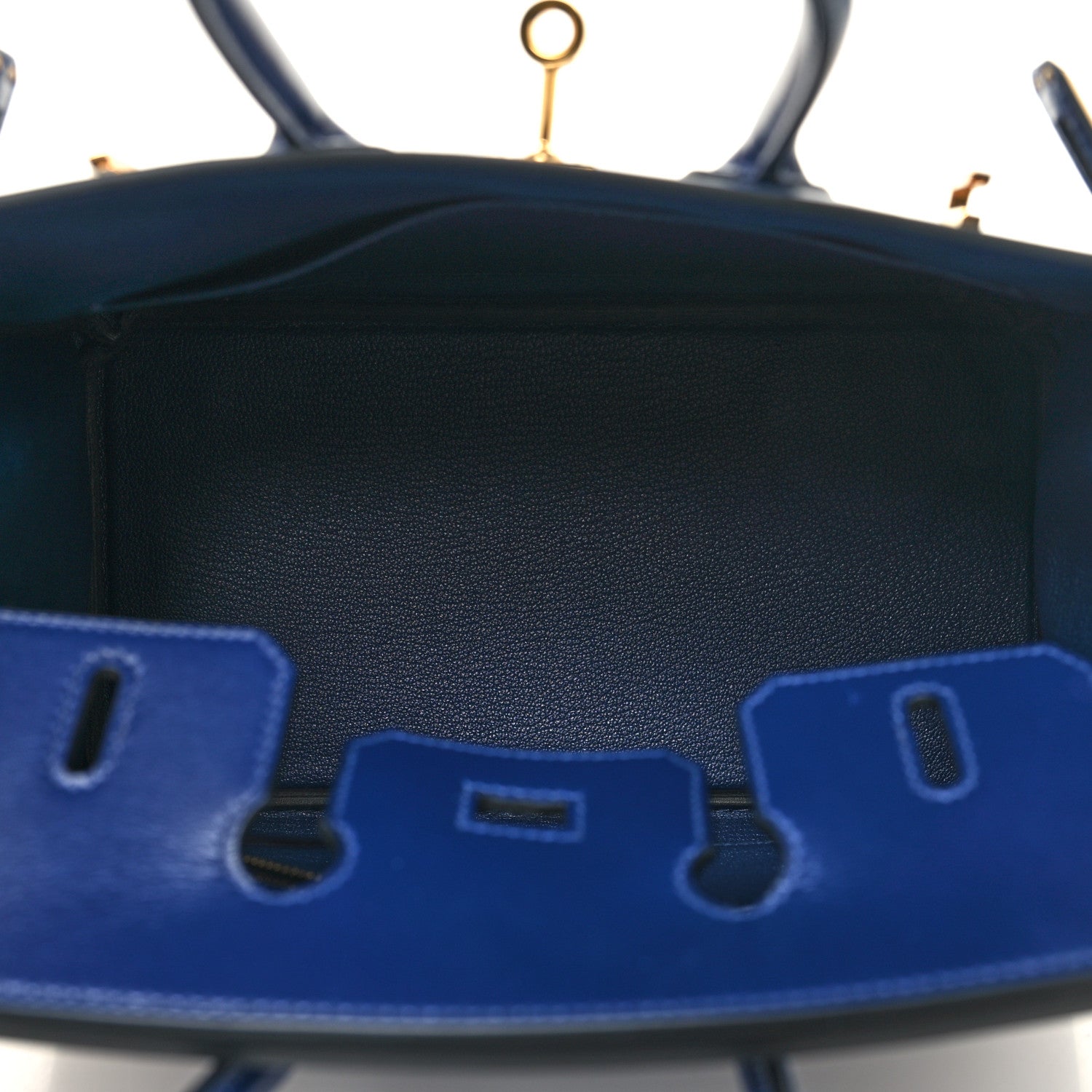 Hermes Tadelakt Birkin 25 Bleu Saphir 5 of 12