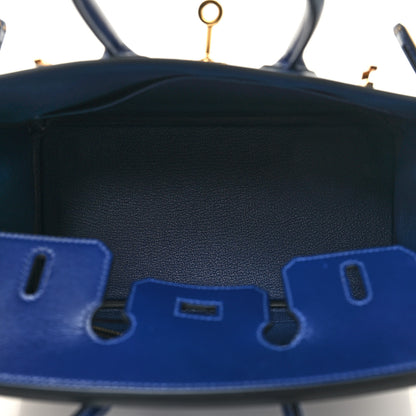 Hermes Tadelakt Birkin 25 Bleu Saphir 5 of 12
