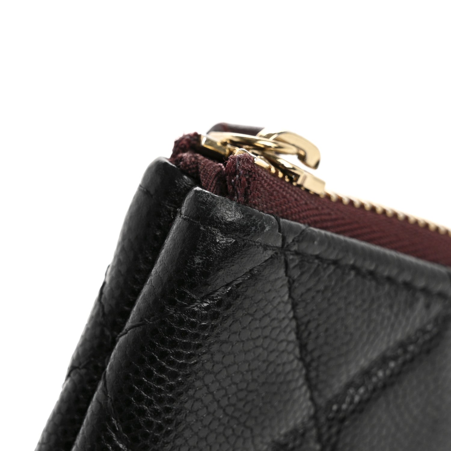 Chanel Caviar Quilted Small Cosmetic Case Black 8 of 12