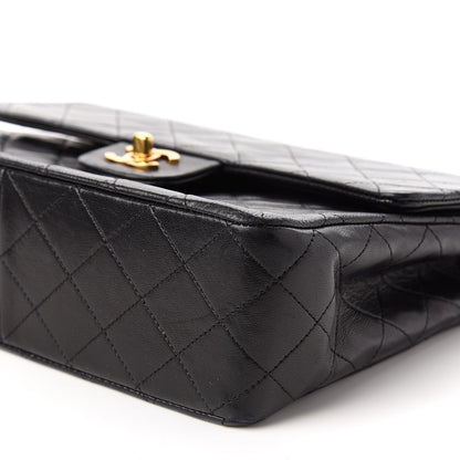 Chanel Lambskin Quilted Medium Double Flap Black 7 of 11