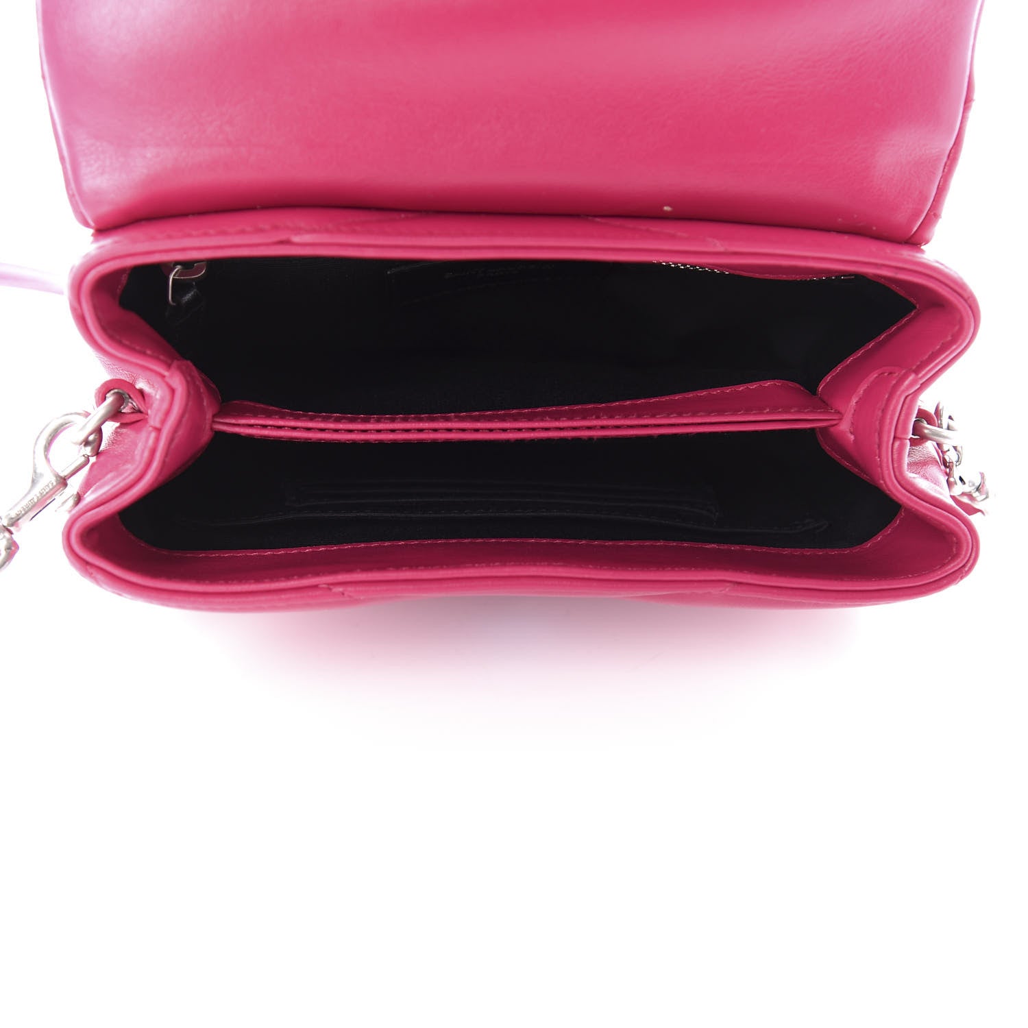 Saint Laurent Calfskin Y Quilted Monogram Toy Loulou Crossbody Bag Freesia 6 of 11