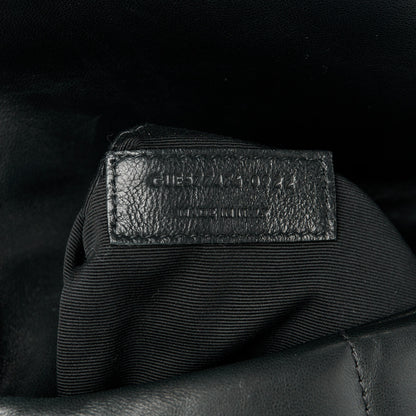 Saint Laurent Lambskin Quilted Monogram Monochrome Small Loulou Puffer Chain Satchel Black 8 of 11