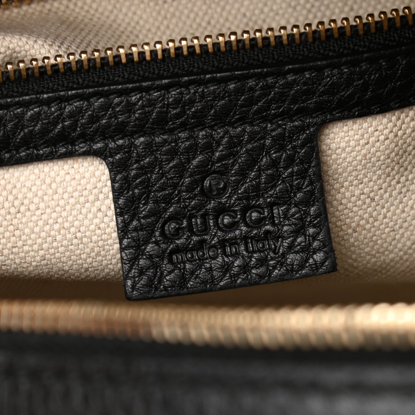 Calfskin Vintage Web Medium Boston Black
