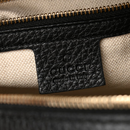 Gucci Calfskin Vintage Web Medium Boston Black 6 of 10