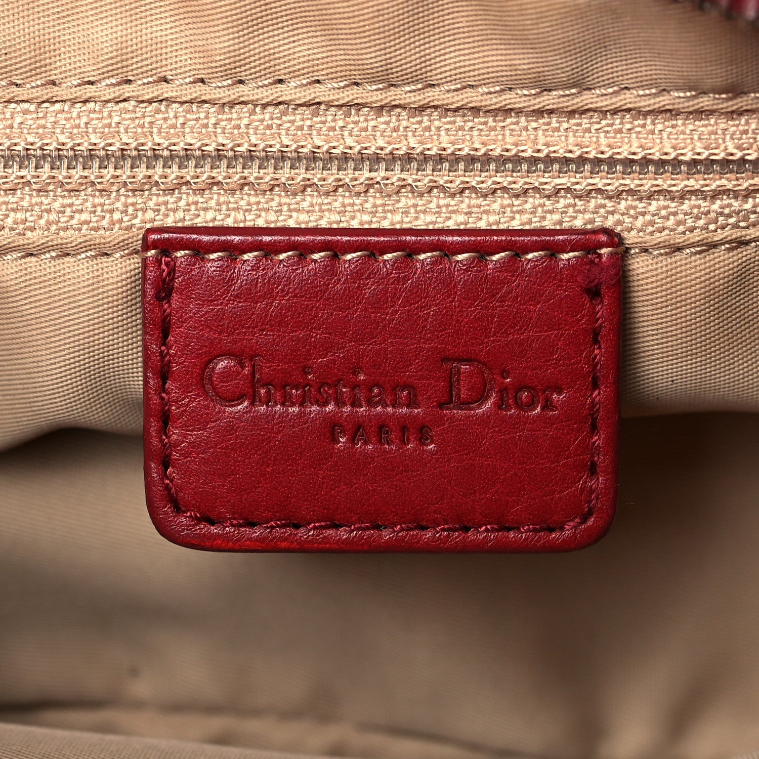 Christian Dior Monogram Small Columbus Hobo Red 6 of 10