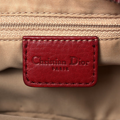Christian Dior Monogram Small Columbus Hobo Red 6 of 10