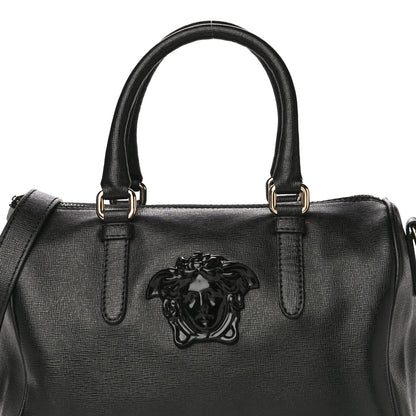 Versace Saffiano Calfskin Palazzo Duffle Bag Black 9 of 19