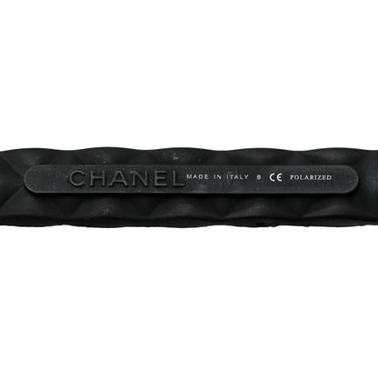 Chanel Acetate Quilted Polarized Butterfly CC Sunglasses 5288-Q Black 5 of 8