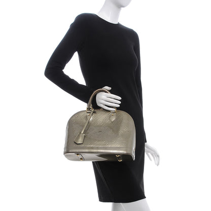 Louis Vuitton Vernis Alma PM Gris Art Deco 2 of 23