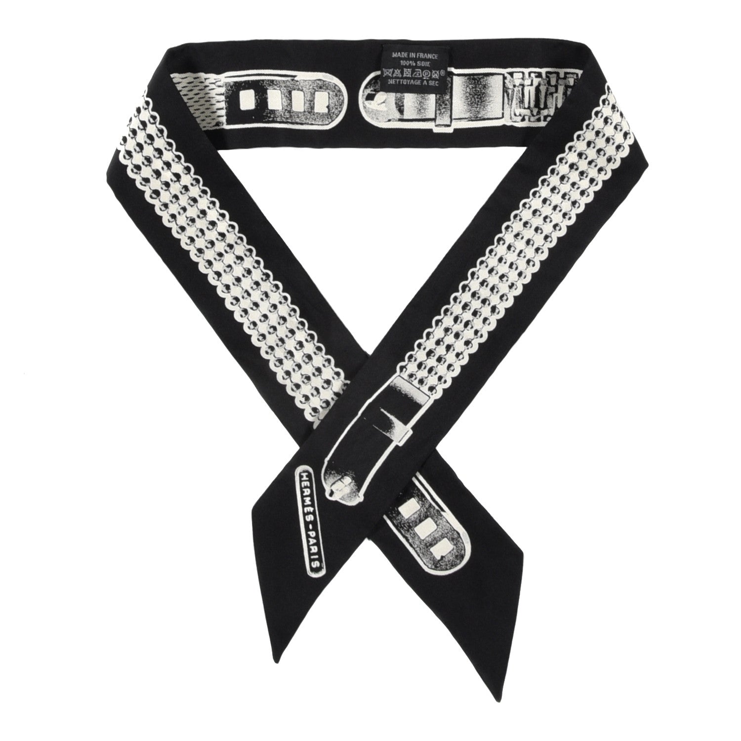 Hermes Silk Le Tresor De Medor Twilly Black White 1 of 4