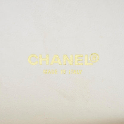 Chanel Kiss Lock Shoulder Bag Black White 8 of 8