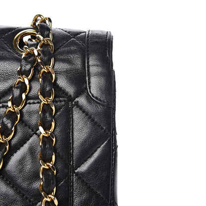 Chanel Lambskin Quilted Medium Double Flap Bag Black 19 of 19