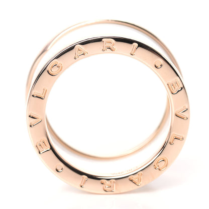 Bulgari 18K Rose Gold White Ceramic B.Zero1 Four-Band Ring 55 7.25 5 of 6