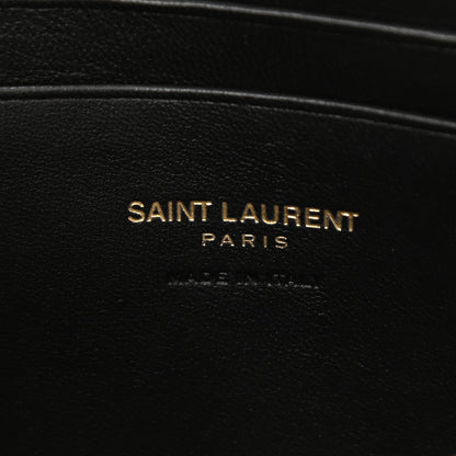 Saint Laurent Grain De Poudre Matelasse Monogram Mini Lou Camera Bag Dark Beige 6 of 10