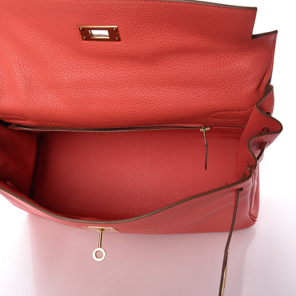 Hermes Taurillon Clemence Kelly Retourne 32 Rose Jaipur 9 of 36
