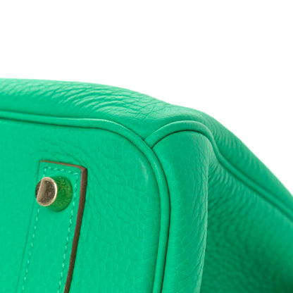 Hermes Taurillon Clemence Birkin 35 Menthe 10 of 14