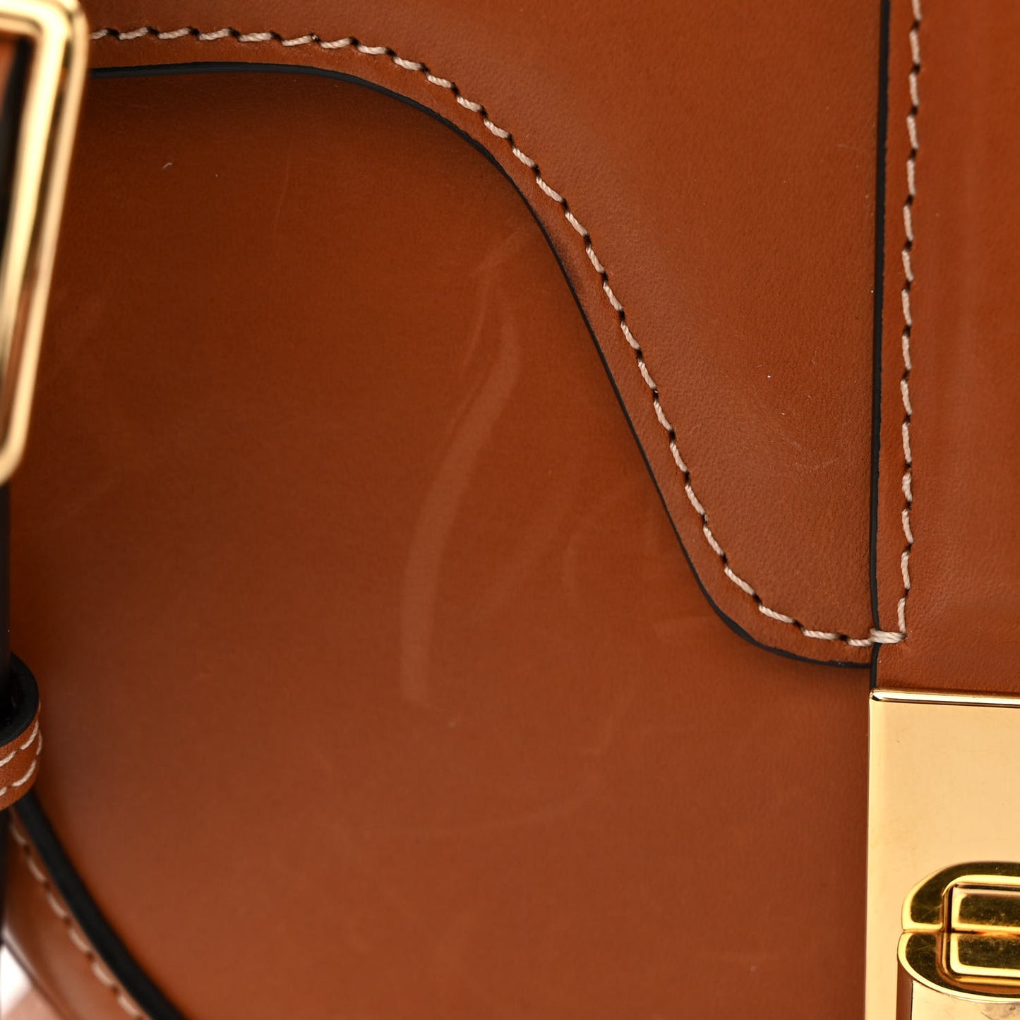 Natural Calfskin Besace Small 16 Tan