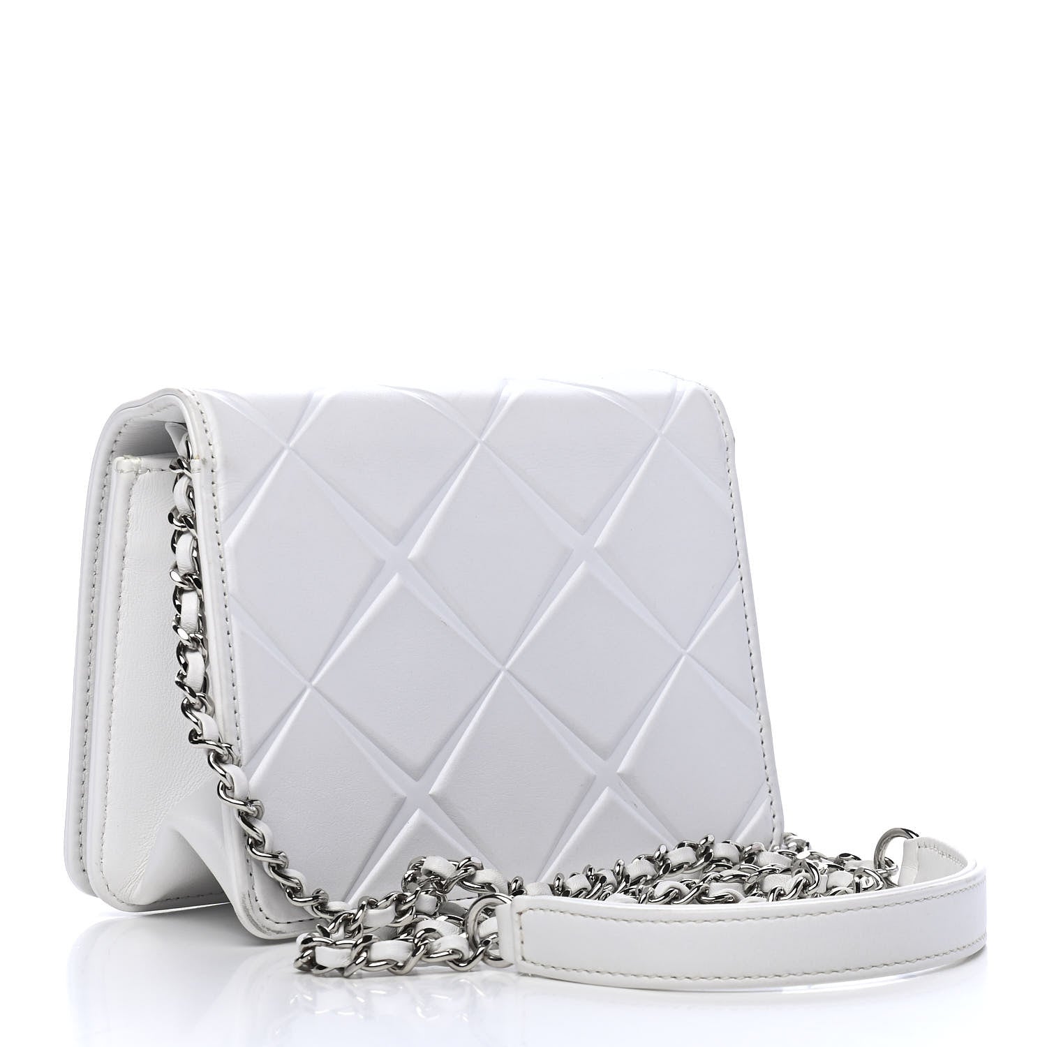Chanel Calfskin Mini Propeller Flap White 3 of 11