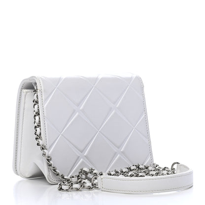 Chanel Calfskin Mini Propeller Flap White 3 of 11