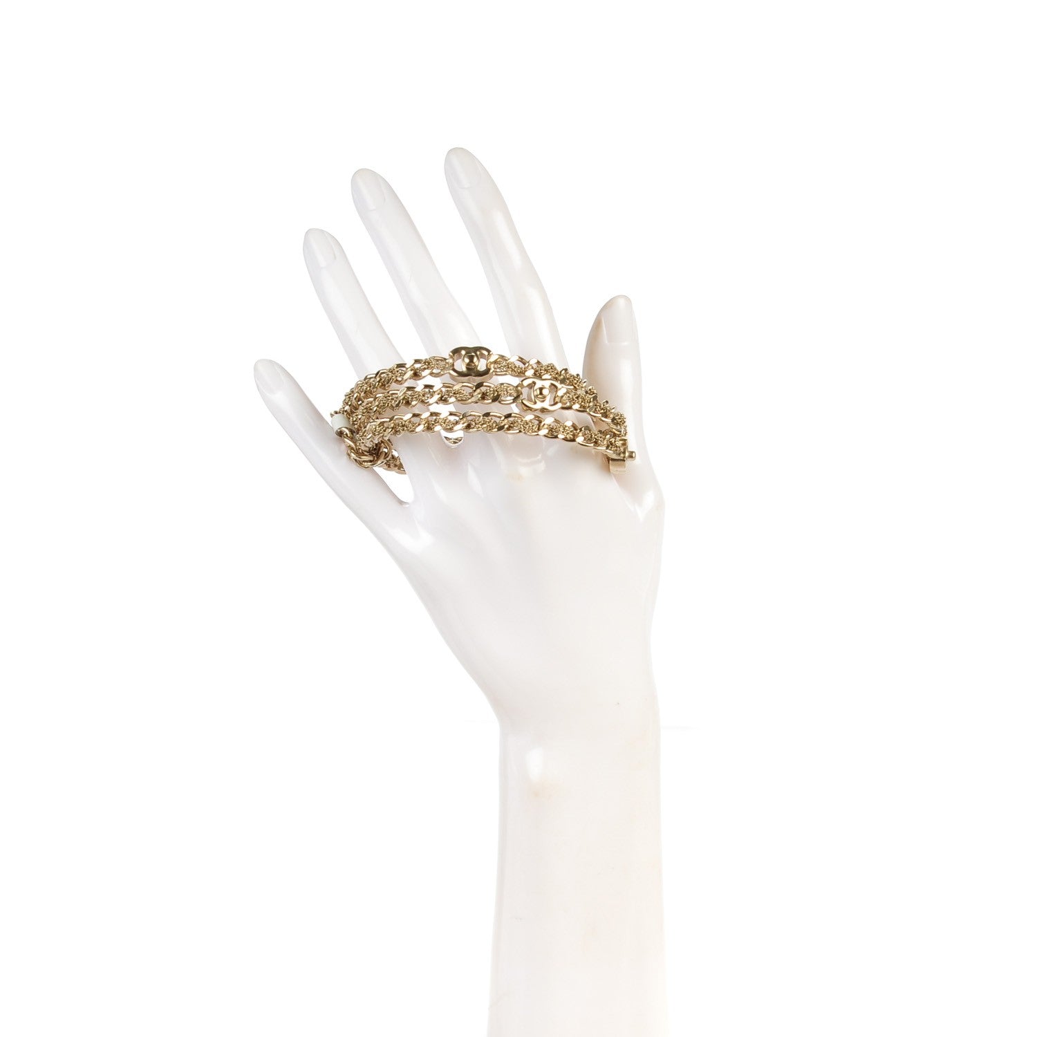 Chanel Chain CC Bangles Set of 3 Gold M 2 of 4