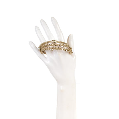 Chanel Chain CC Bangles Set of 3 Gold M 2 of 4