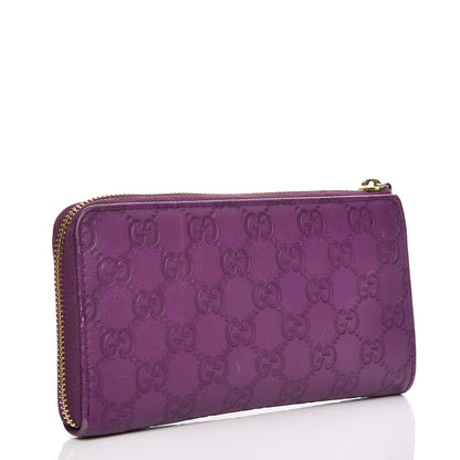 Gucci Guccissima Donna Long Wallet Purple 3 of 10