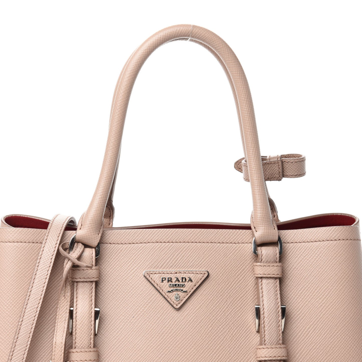 Saffiano Cuir Small Double Handle Tote Cammeo