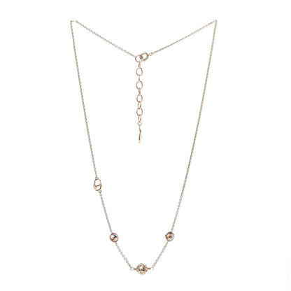 Christian Dior Metal Crystal Pearl Cannage Mise En Dior Tribal Necklace Gold 1 of 4